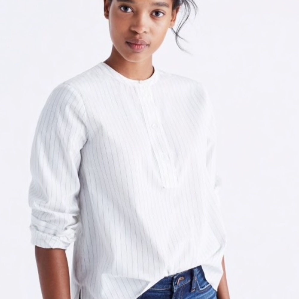 Madewell Striped Popover Shirt